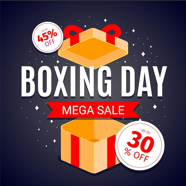 Promozione vendita boxing day piatto