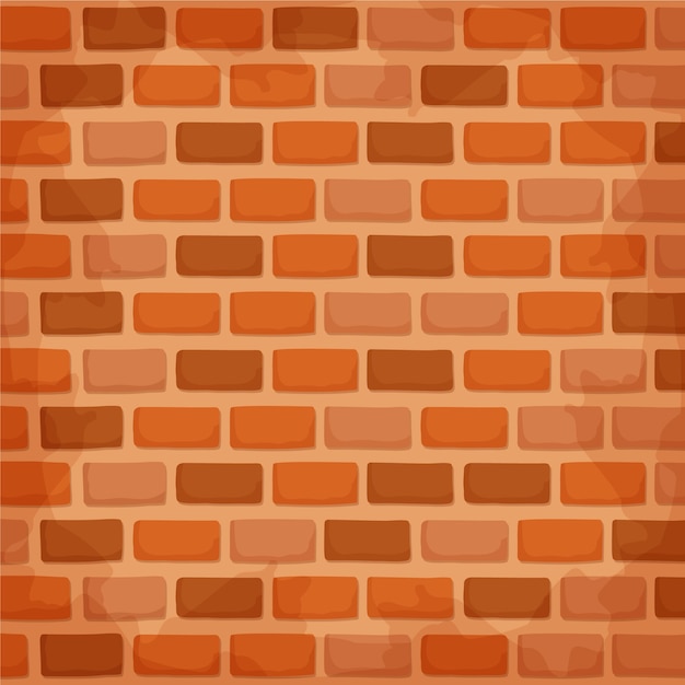 Vector flat brick wall texture