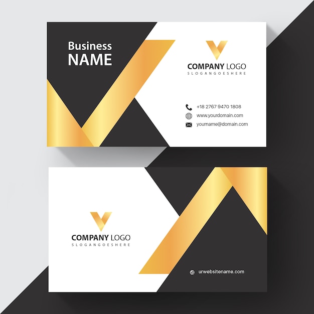 Flat business card