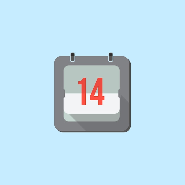 Flat calendar icon