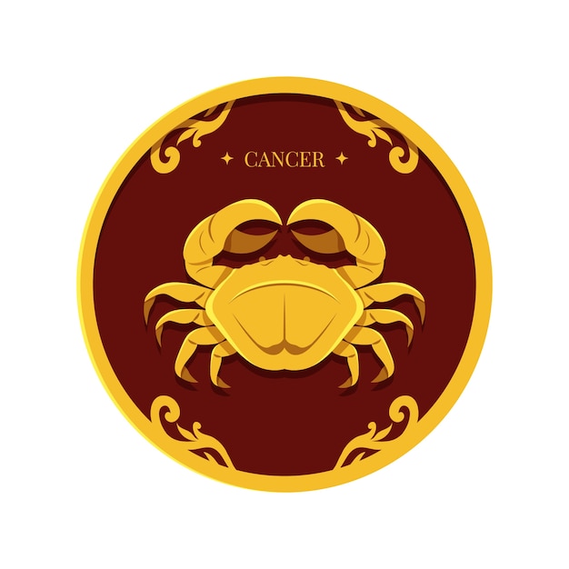 Flat cancer logo template