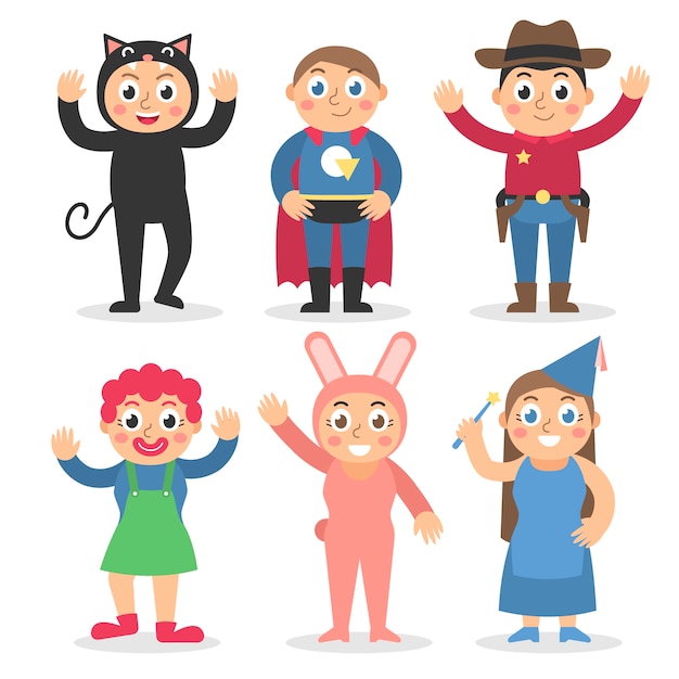 flat carnival costumes collection