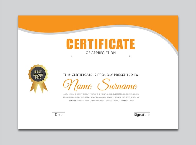 flat certificate