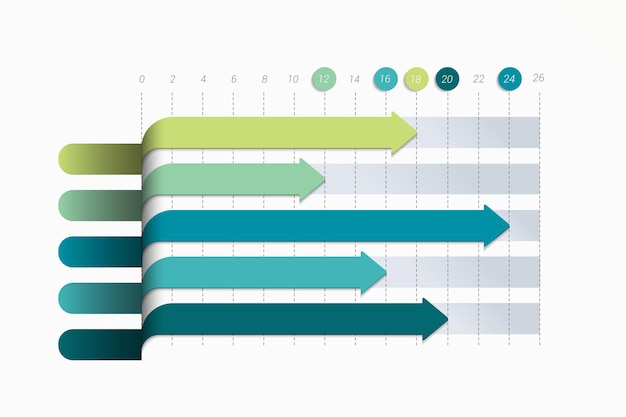 Grafico piatto elementi infographics modificabili semplicemente a colori