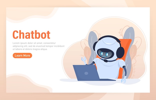 Flat chat bot for web design Flat isometric vector illustration Artificial intelligence