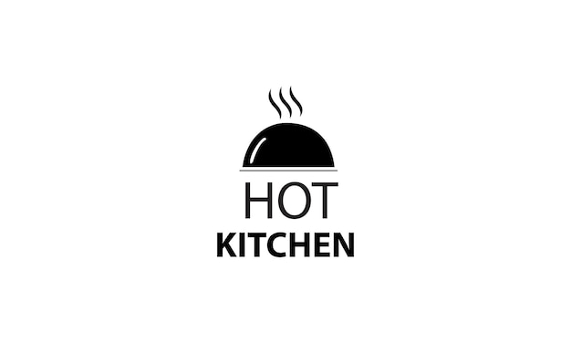 Flat chef logo template