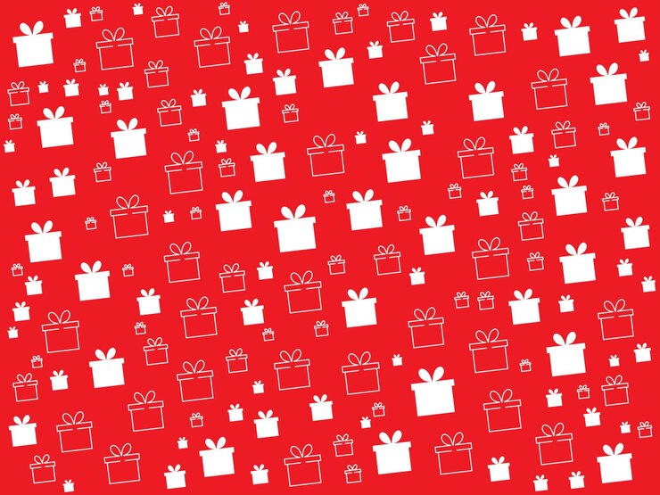 Vector flat christmas element seamless pattern design wallpaper background
