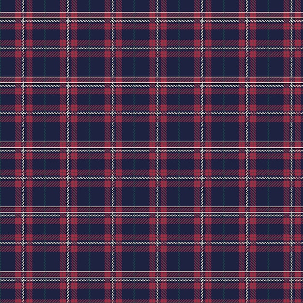 Flat christmas plaid pattern design