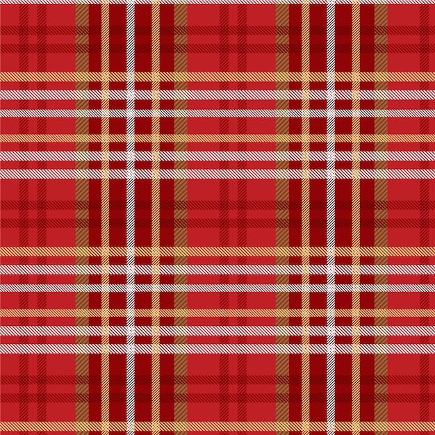 Vector flat christmas plaid pattern design