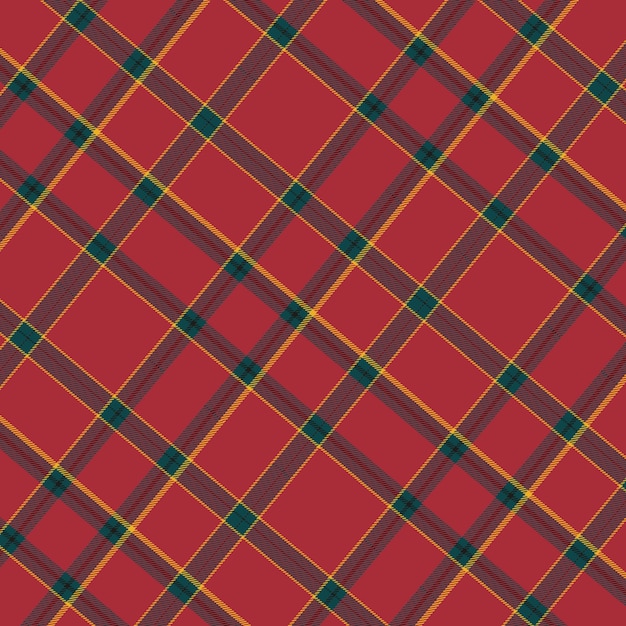 Vector flat christmas plaid pattern design