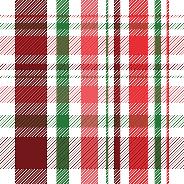 Vector flat christmas plaid pattern design