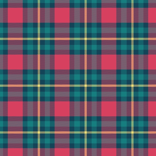 Flat christmas plaid pattern design