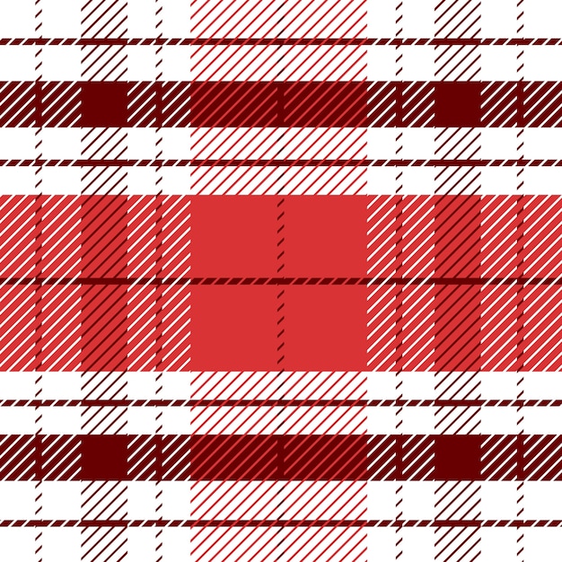 Vector flat christmas plaid pattern design