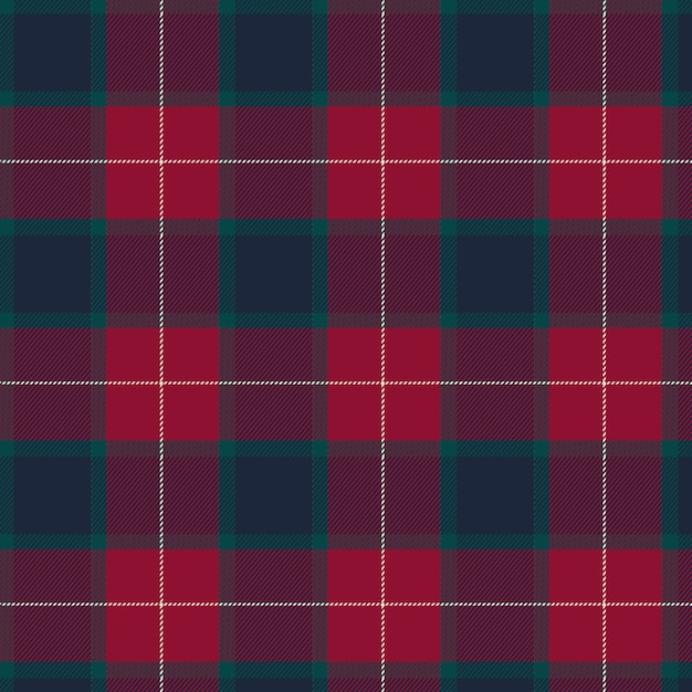 Vector flat christmas plaid pattern design