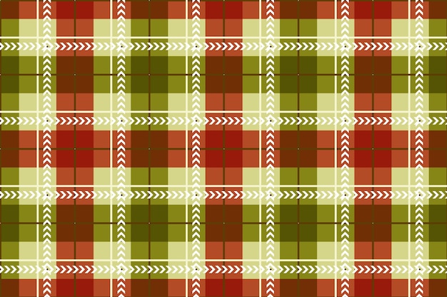 Vector flat christmas plaid pattern design