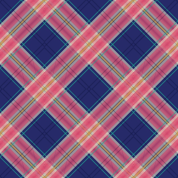 Vector flat christmas plaid pattern design