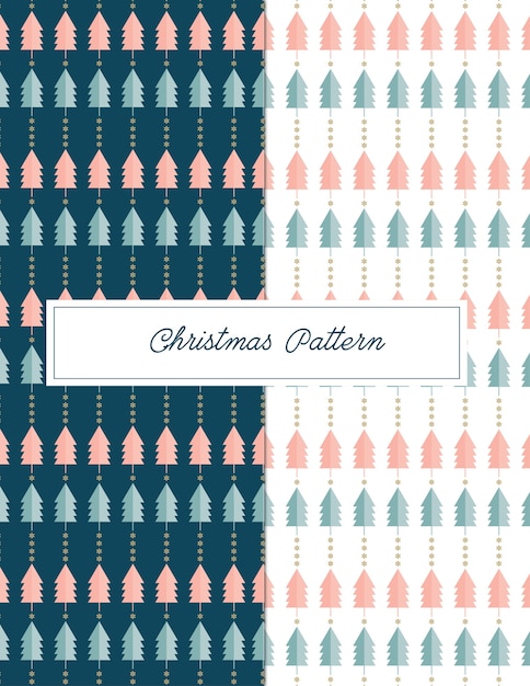 Flat Christmas Tree pattern 