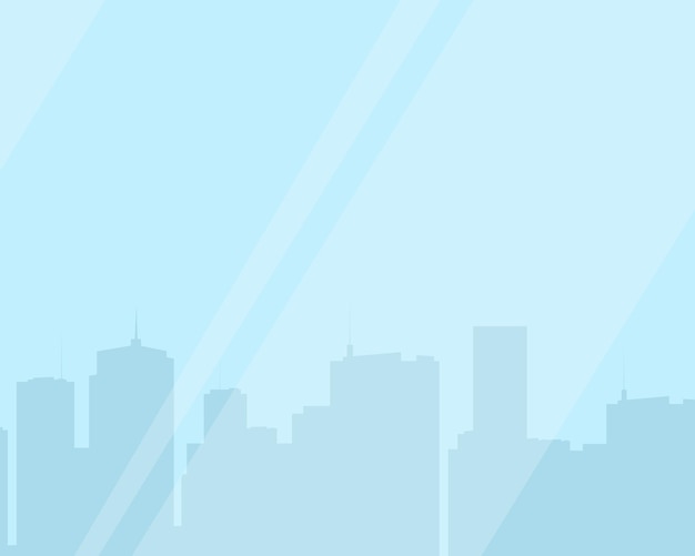 Vector flat city background