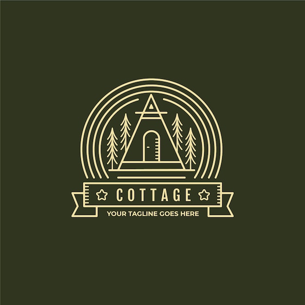 flat cottage logo
