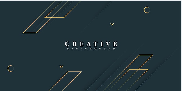 Flat creative abstract geometric background illustration template design