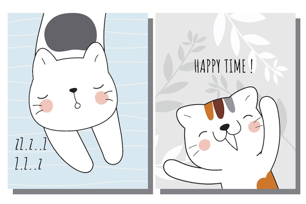무료로 다운로드 가능한 귀여운 고양이 그림 벡터 & 일러스트 | Freepik 무료로 다운로드 가능한 귀여운 고양이 그림 벡터 & 일러스트 | Freepik