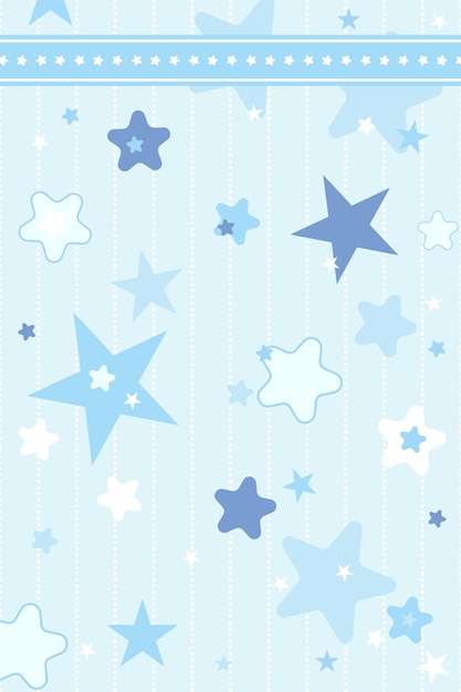 Flat cute star background wallpaper 031