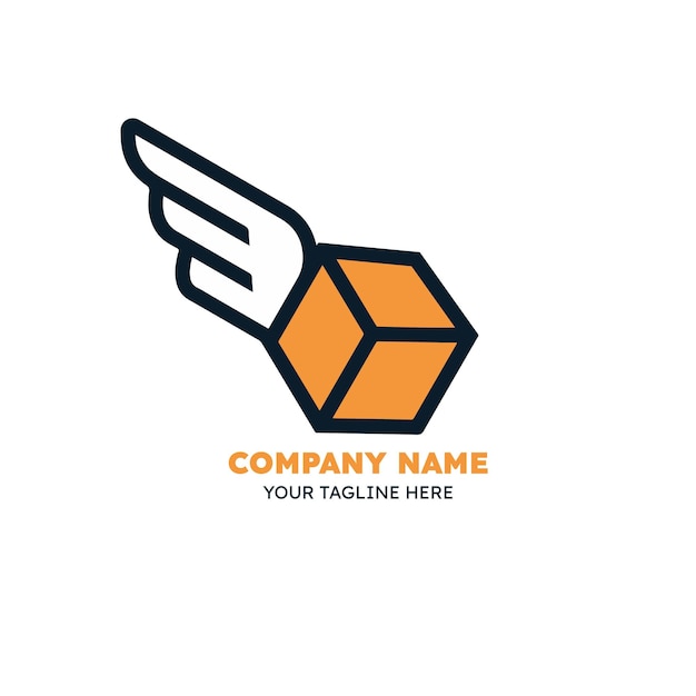 Vector flat delivery logo