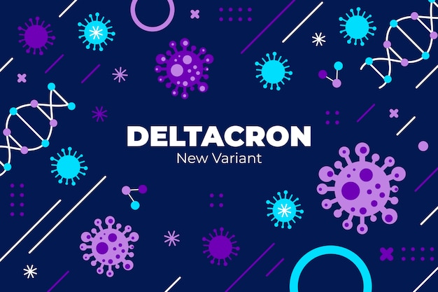 플랫 Deltacron 배경