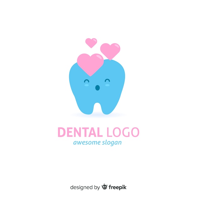 Flat dental clinic logo