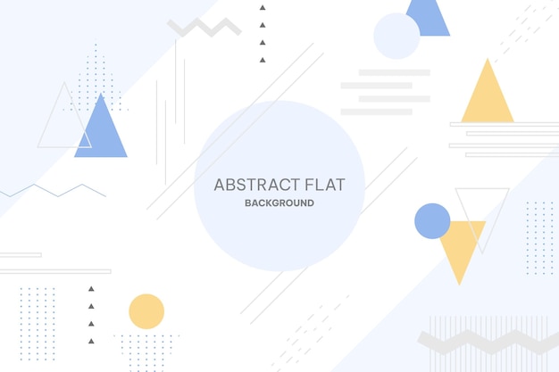 Flat design abstract background