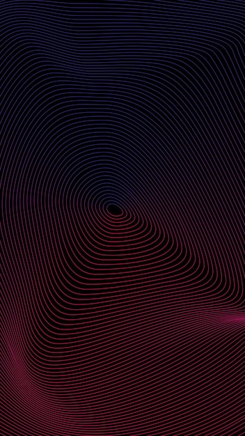 Flat design abstract line