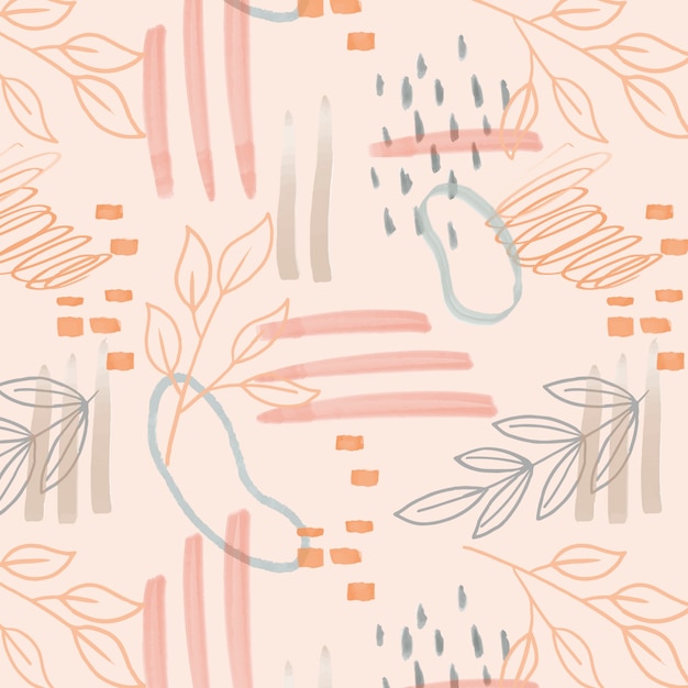 Vector flat design abstract watercolor pattern