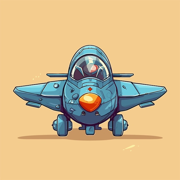 Vector flat design airplane illustration