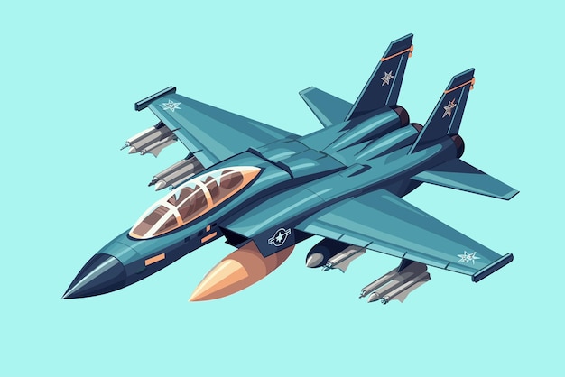 Vector flat design airplane illustration