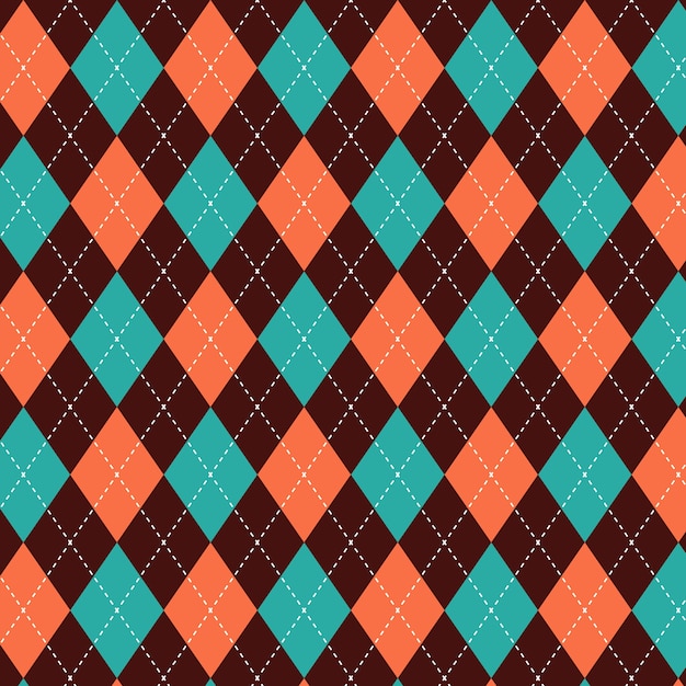 Flat design argyle pattern