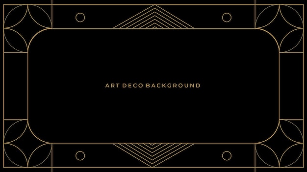 Vector flat design art deco background