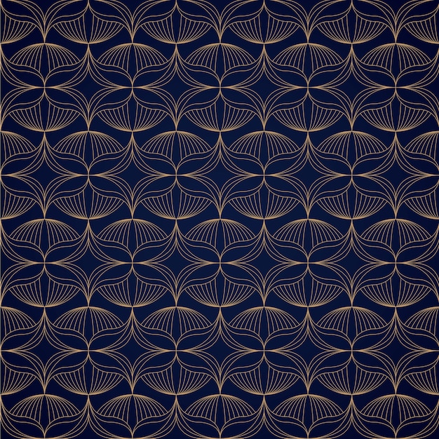 Flat design art deco pattern