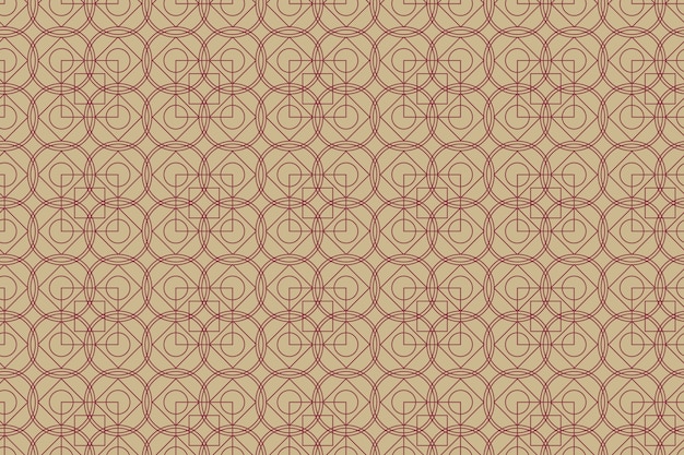 Vector flat design art deco retro pattern