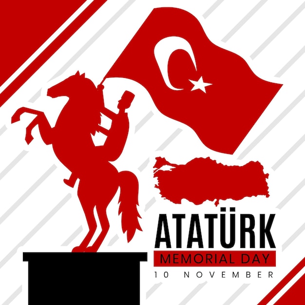 Design piatto ataturk memorial day