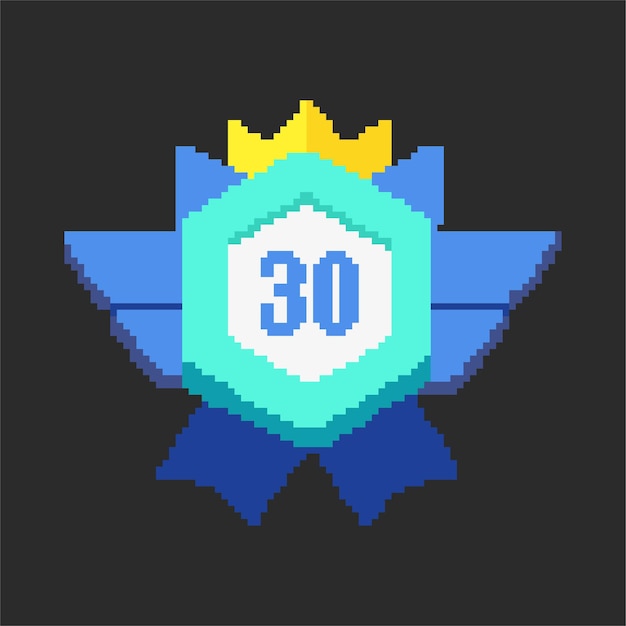 Flat design Batch pixel art illustration