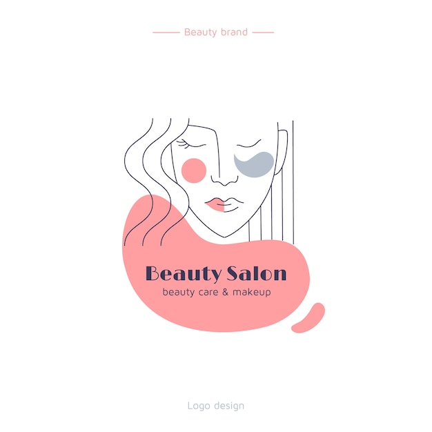 Vector flat design beauty template design