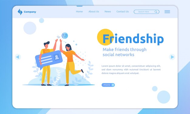 フラットなデザインがランディングページテンプレートの新しい友達になります