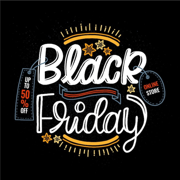 Vector flat design black friday concept