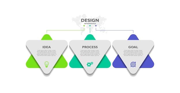 Flat design business infographic template