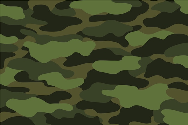 Vector flat design camouflage background