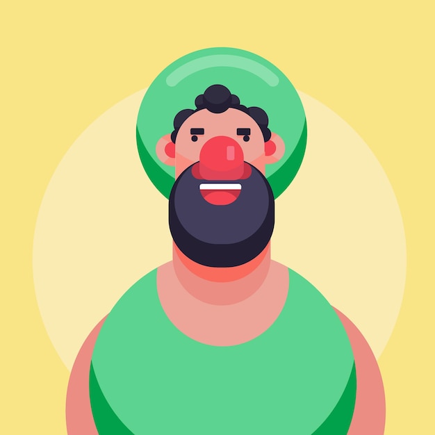 Design cartoon comic flat avatar icon by Adeelkhan2977