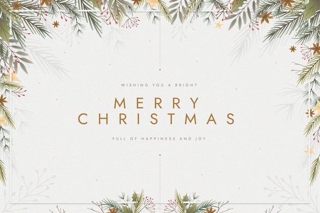 Flat design christmas background