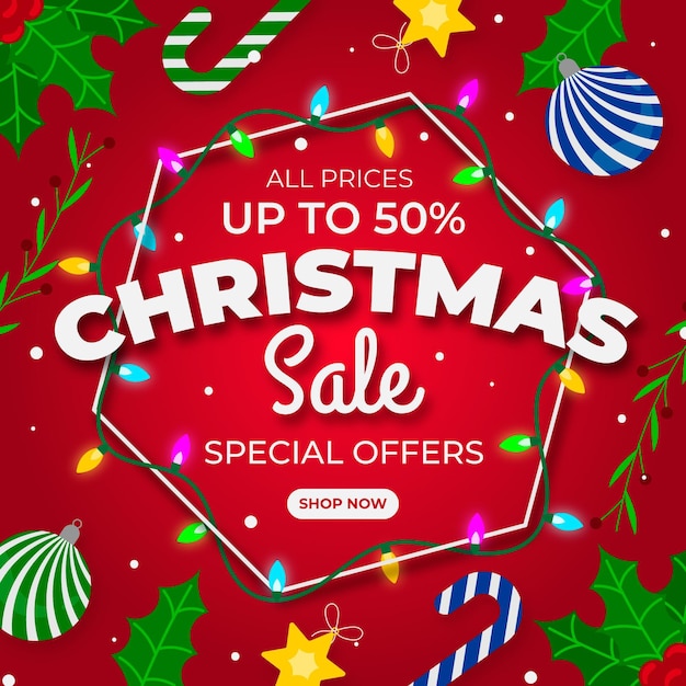 Vector flat design christmas sale