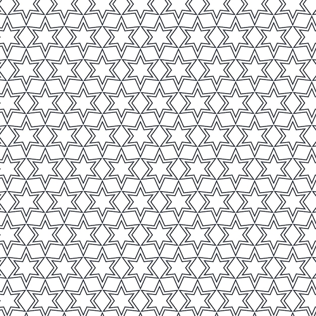 Flat design complex arabesque pattern