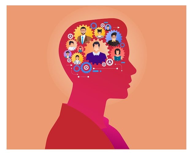 Flat design concept hands teamwork building success business work together vector